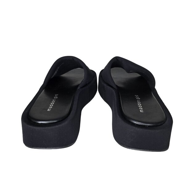 Madden Girl Womens Black Platform Slide Sandals Size 8.5 slides 90s 2000s style - Picture 6 of 7